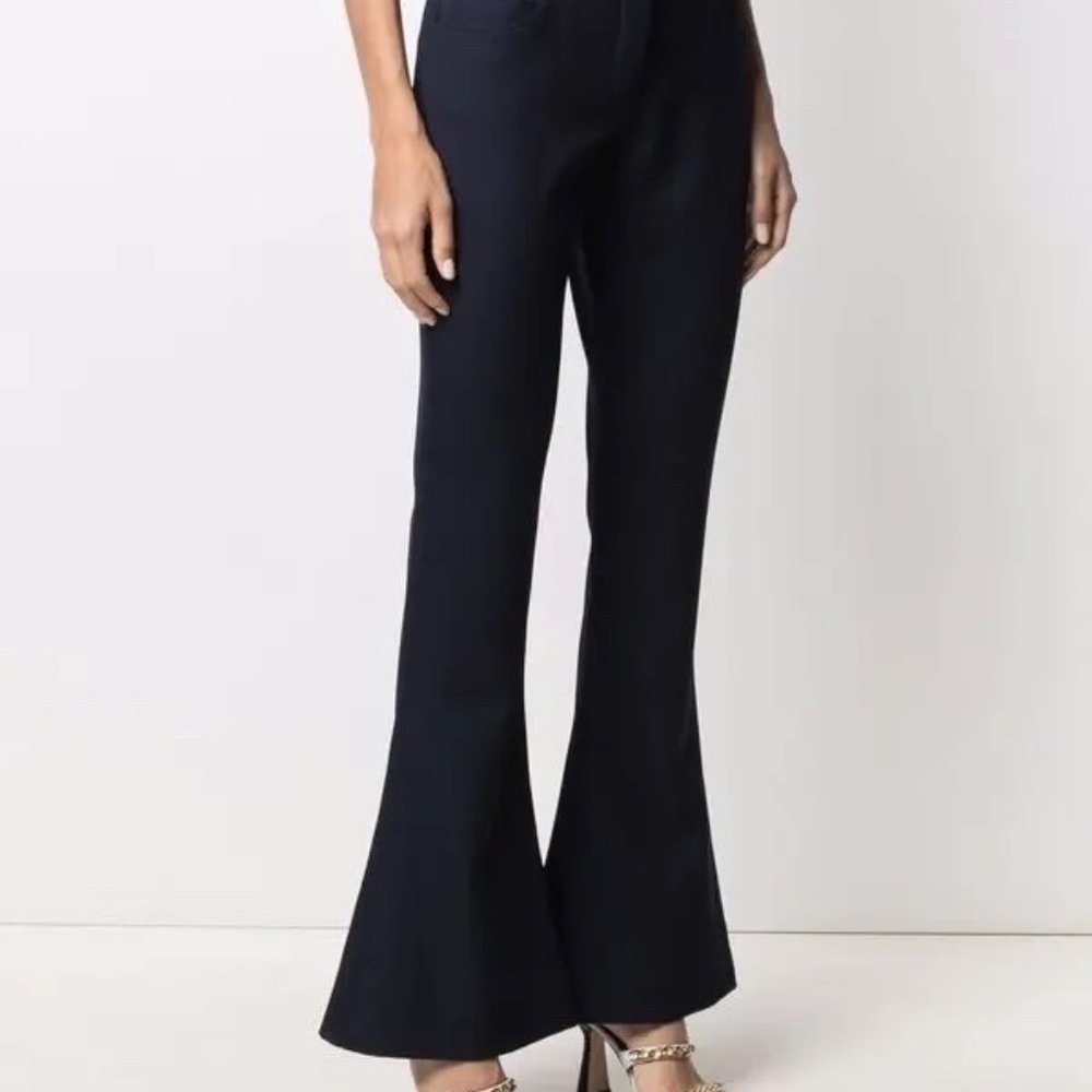 NWT BALMAIN Tailored Flared Trousers Sz FR34/US 2 Orig. $1350